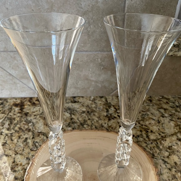 2000 Champagne Fluted Crystal Glass Vintage Millennium Cristal d’Arques France - Picture 8 of 9